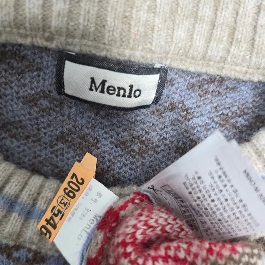 [BUNJANG] WANTU Seti Pattern Knit Top / 원츄 세티패턴 니트