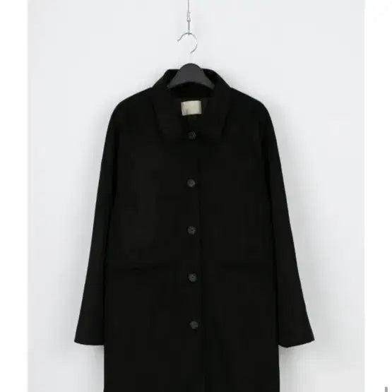[BUNJANG] Omuhui Aftermonday Suede Half Coat - Black / 오무수히 애프터먼데이 스웨이드 하프 코트 블랙