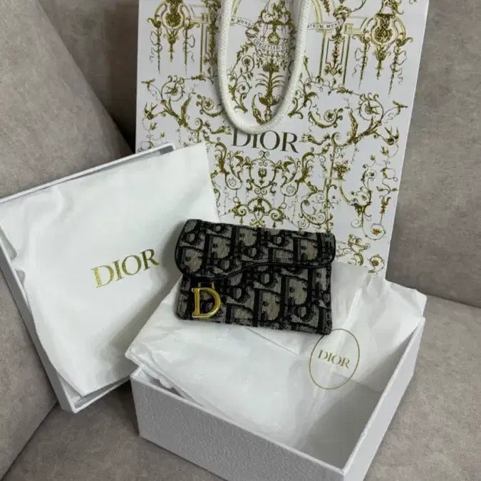 [BUNJANG] Dior Oblique Saddle Card Wallet / [A급/정품]디올 오블리크 새들 카드지갑 풀박스