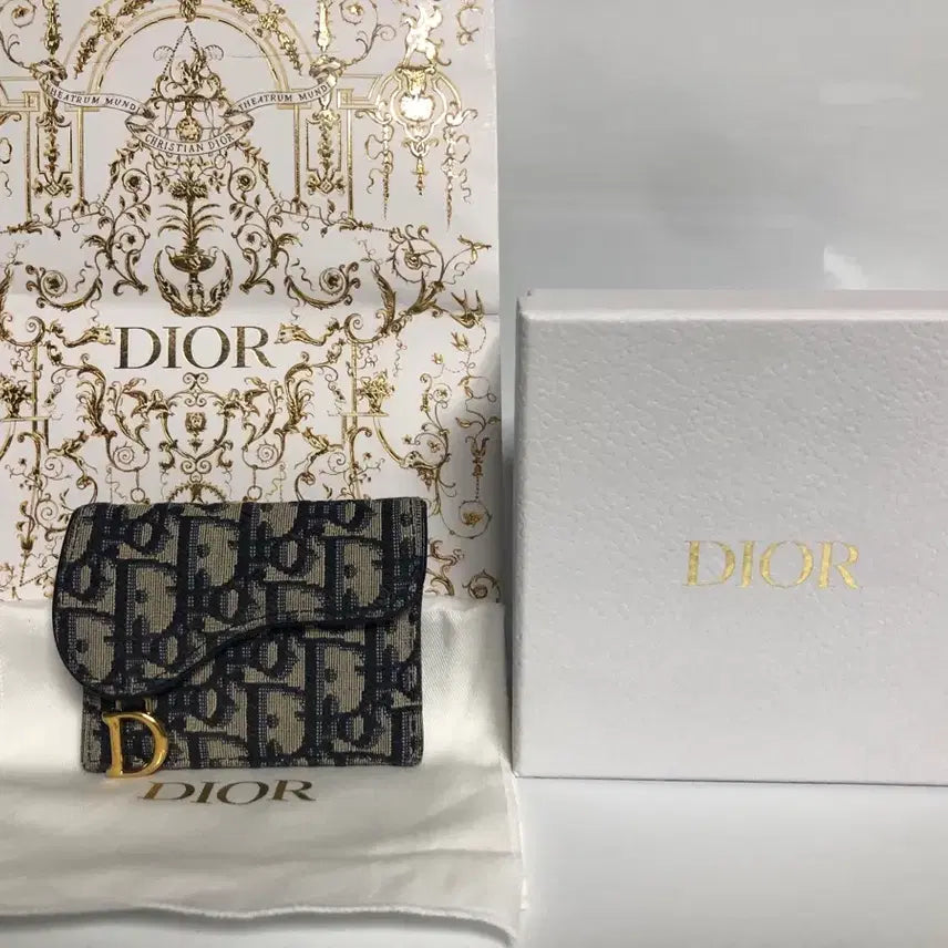 [BUNJANG] Dior Oblique Saddle Card Wallet / [A급/정품]디올 오블리크 새들 카드지갑 풀박스