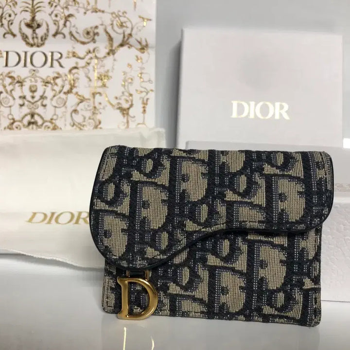 [BUNJANG] Dior Oblique Saddle Card Wallet / [A급/정품]디올 오블리크 새들 카드지갑 풀박스