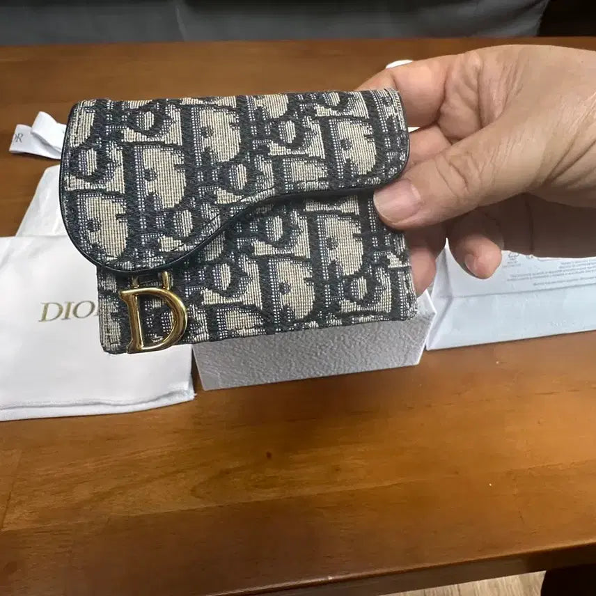 [BUNJANG] Dior Oblique Saddle Card Wallet / [A급/정품]디올 오블리크 새들 카드지갑 풀박스