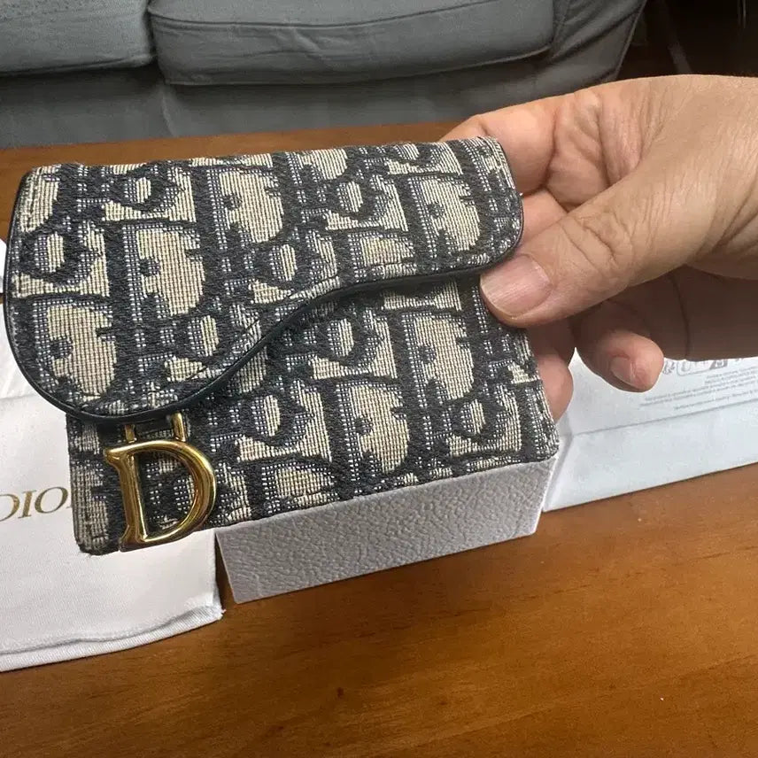 [BUNJANG] Dior Oblique Saddle Card Wallet / [A급/정품]디올 오블리크 새들 카드지갑 풀박스