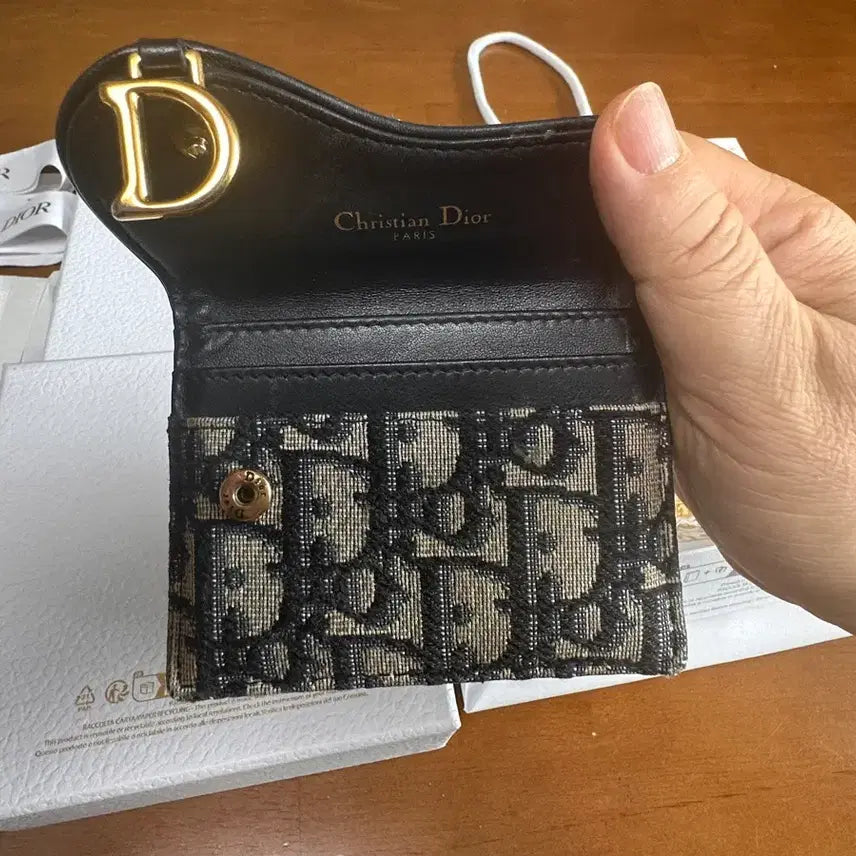 [BUNJANG] Dior Oblique Saddle Card Wallet / [A급/정품]디올 오블리크 새들 카드지갑 풀박스