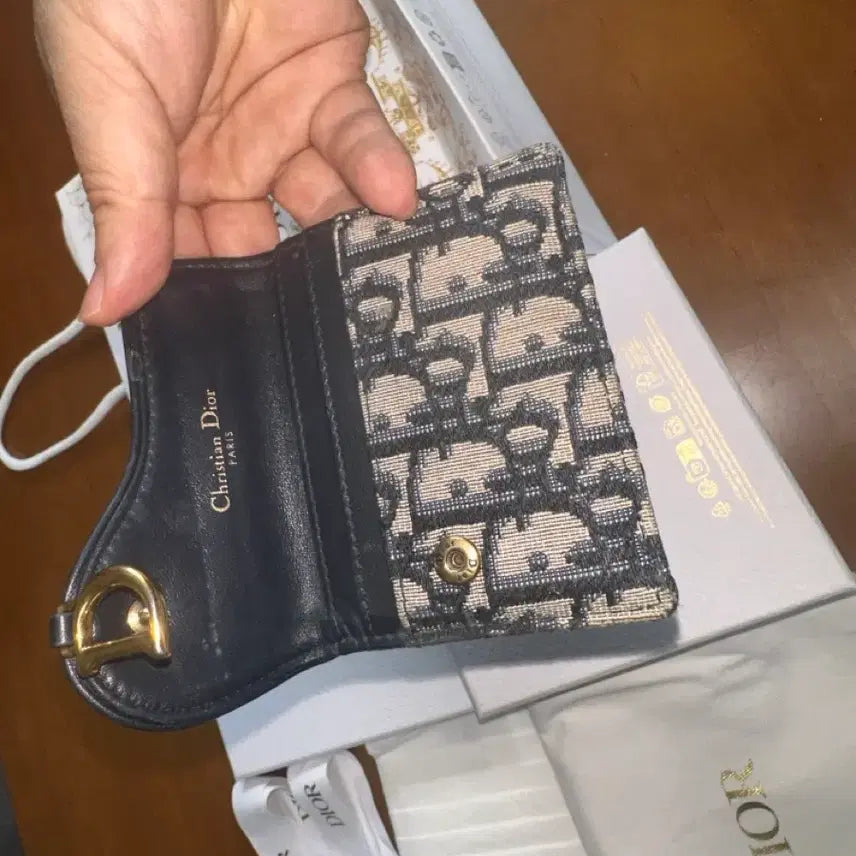 [BUNJANG] Dior Oblique Saddle Card Wallet / [A급/정품]디올 오블리크 새들 카드지갑 풀박스