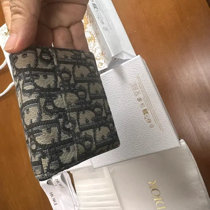 [BUNJANG] Dior Oblique Saddle Card Wallet / [A급/정품]디올 오블리크 새들 카드지갑 풀박스