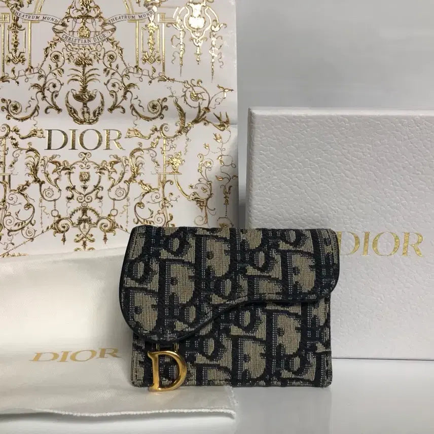 [BUNJANG] Dior Oblique Saddle Card Wallet / [A급/정품]디올 오블리크 새들 카드지갑 풀박스