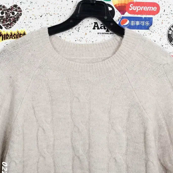 [BUNJANG] Georges Rech Wool Blend Cable Knit Sweater - Size 55 / 여성55 / 조르쥬레쉬 울블렌딩 꽈배기니트BG 26-39