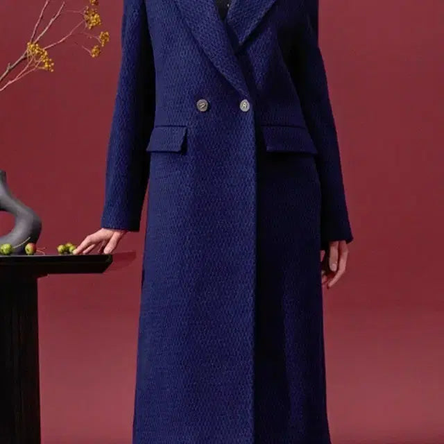[BUNJANG] Anna Sui Navy Wool Cashmere Coat / 안나수이 롱코트 (새상품)양모95%캐시미어5%