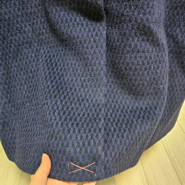 [BUNJANG] Anna Sui Navy Wool Cashmere Coat / 안나수이 롱코트 (새상품)양모95%캐시미어5%