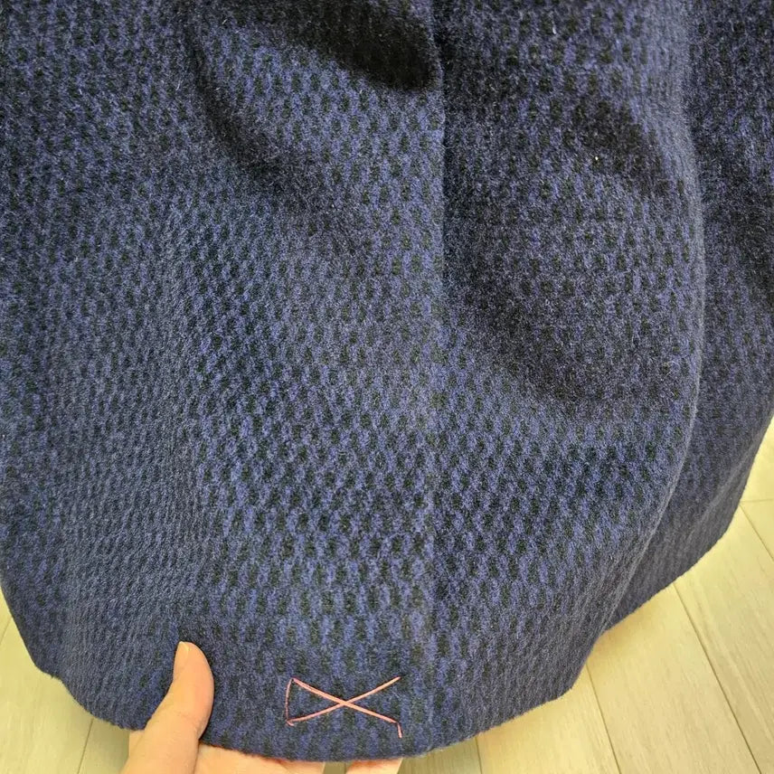 [BUNJANG] Anna Sui Navy Wool Cashmere Coat / 안나수이 롱코트 (새상품)양모95%캐시미어5%