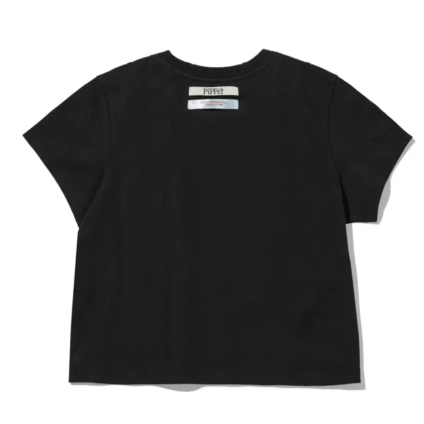 [BUNJANG] Glitter Star Heart Lettering Black T-shirt / 글리터 반짝이 별 하트 레터링 블랙 반팔티 판매