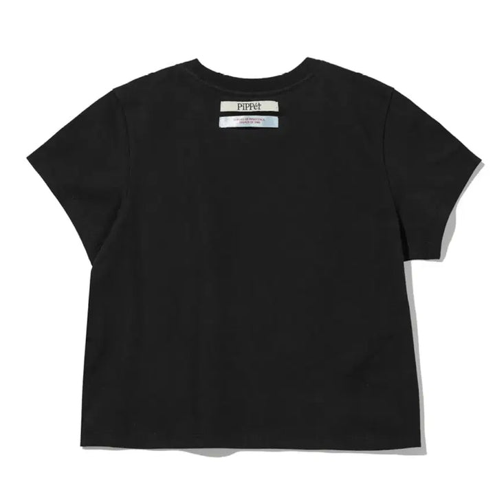 [BUNJANG] Glitter Star Heart Lettering Black T-shirt / 글리터 반짝이 별 하트 레터링 블랙 반팔티 판매