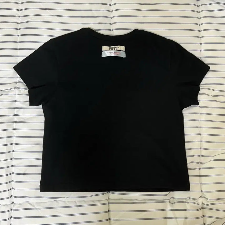 [BUNJANG] Glitter Star Heart Lettering Black T-shirt / 글리터 반짝이 별 하트 레터링 블랙 반팔티 판매