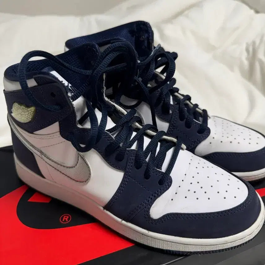 [BUNJANG] Jordan 1 Retro High OG CO.JP Midnight Navy / 240 (GS) 조던 1 레트로 하이 OG CO.JP 미드나잇 네이비