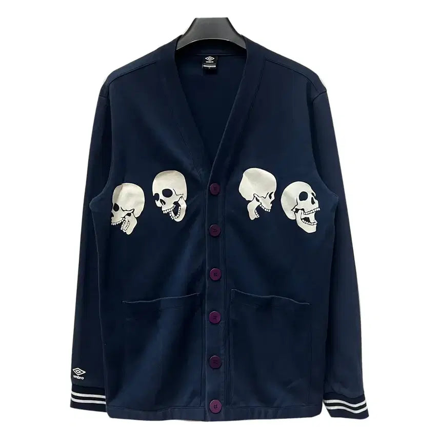 [BUNJANG] Umbro Skull Print Button Cardigan XL / 엄브로 스컬 프린팅 버튼 가디건 XL