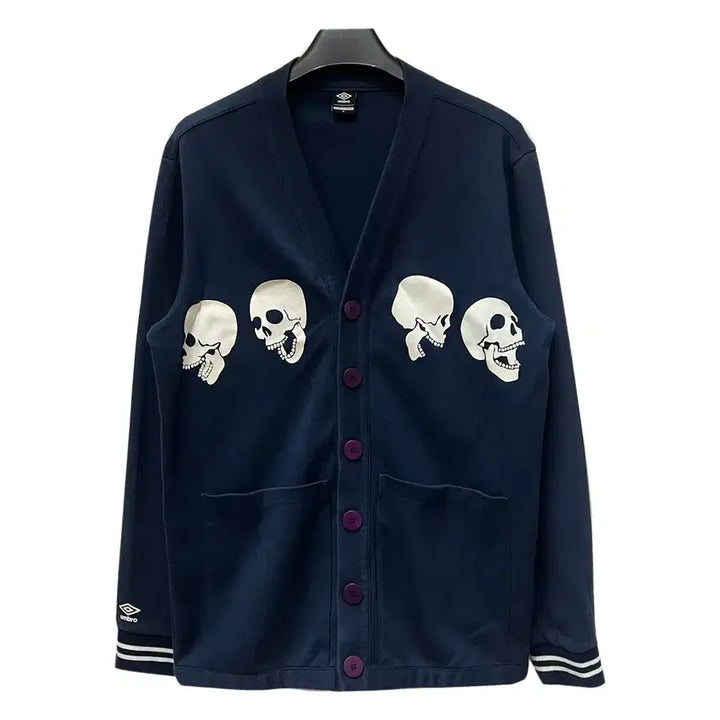 [BUNJANG] Umbro Skull Print Button Cardigan XL / 엄브로 스컬 프린팅 버튼 가디건 XL