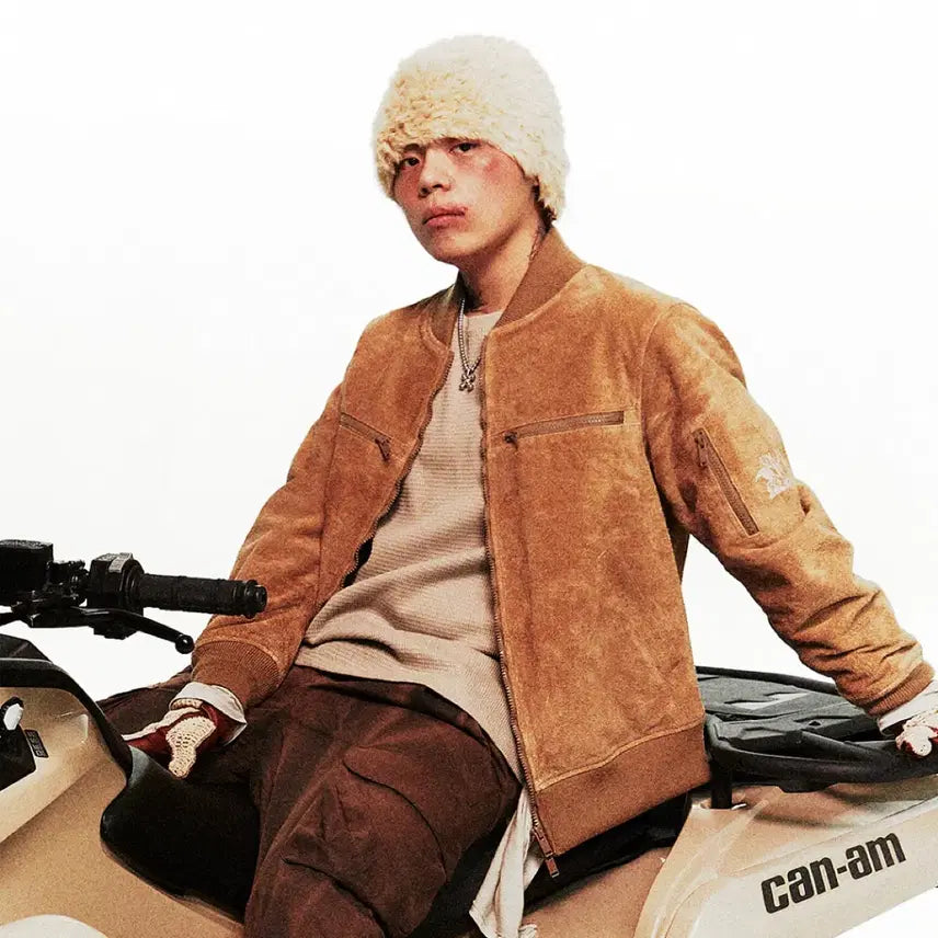 [BUNJANG] Undercover Kid Milli Suede Blouson Jacket / 키드밀리 착용 Undercover 언더커버 스웨이드 블루종 자켓