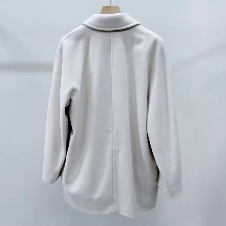 [BUNJANG] Max Mara Wool Cashmere Double Coat Jacket / [S+급/38] 막스마라 울 캐시미어 더블 코트 자켓 화이트