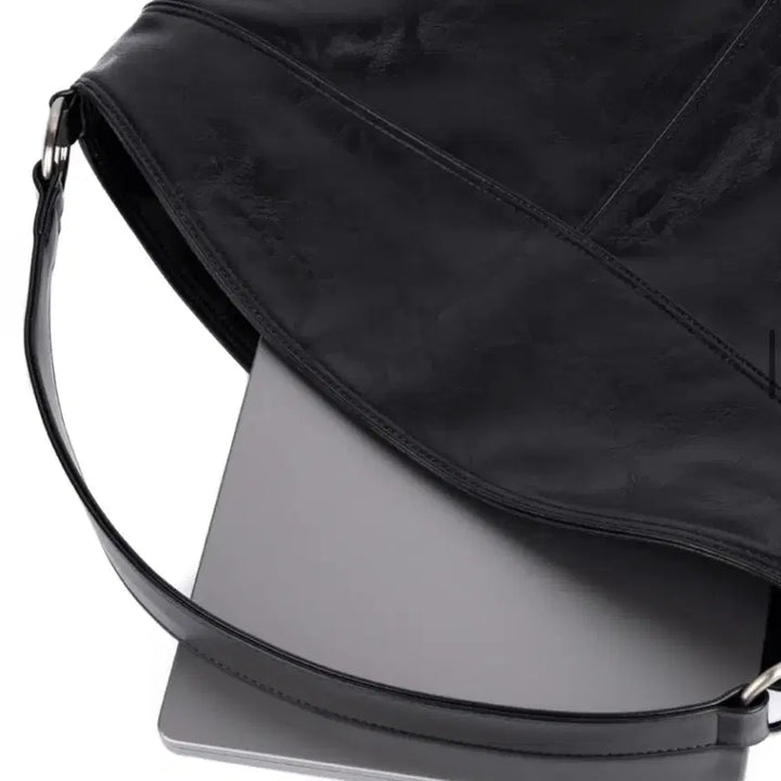 [BUNJANG] HA Archive Leather Shoulder Bag / 하 아카이브 가죽 숄더백