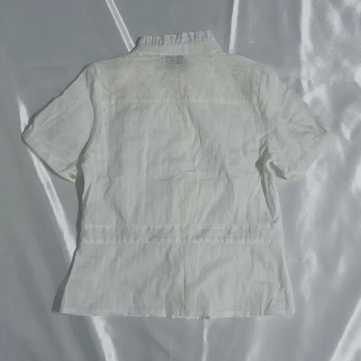 [BUNJANG] White Frill Blouse Shirt / 고퀄양복 화이트 프릴 블라우스 셔츠 양산형 로리타