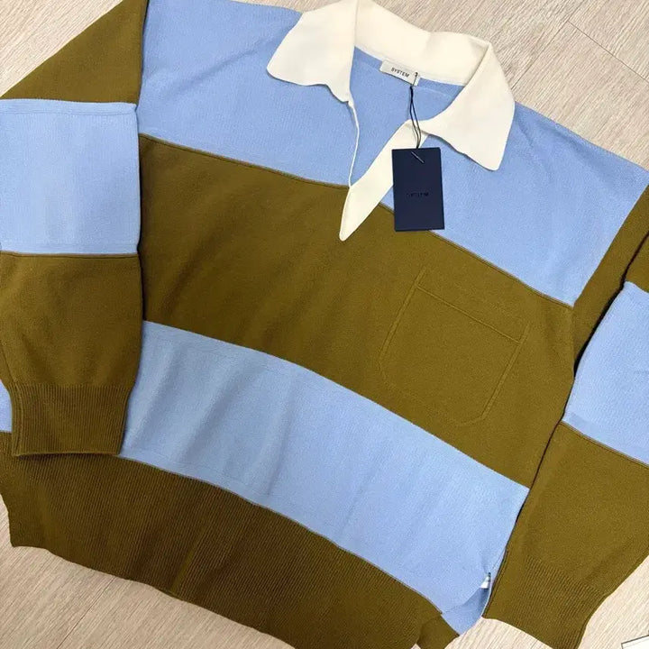 [BUNJANG] Hansome System Striped Knit Sweater / 한섬 시스템니트