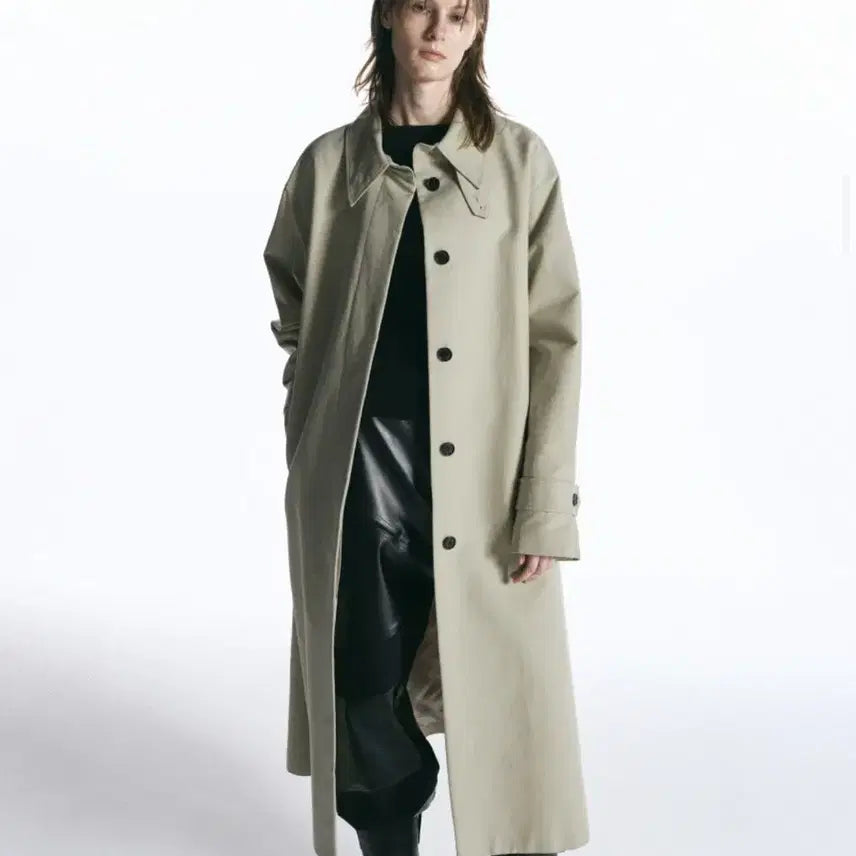 [BUNJANG] In Silence Woman Minimal Single Trench Coat / 인사일런스우먼 미니멀 싱글 트렌치 코트