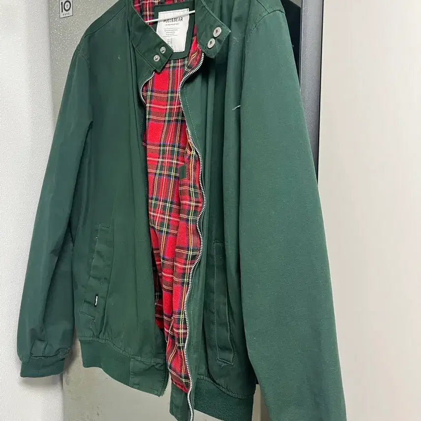 [BUNJANG] Pull&Bear Green Check Lined Jacket Men's XL / 풀앤베어 그린 체크 안감 자켓 남자XL 무료배송