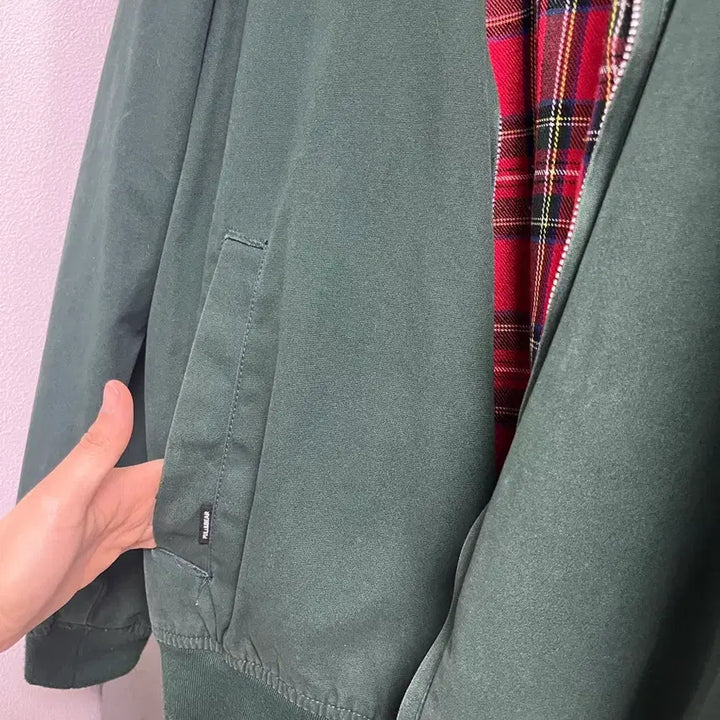 [BUNJANG] Pull&Bear Green Check Lined Jacket Men's XL / 풀앤베어 그린 체크 안감 자켓 남자XL 무료배송