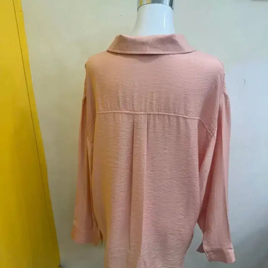 [BUNJANG] LEYOONI Peach Pink Loose Fit Shirt / LEYOONI 피치핑크 루즈핏 셔츠 / 여리핏 데일리 블라우스