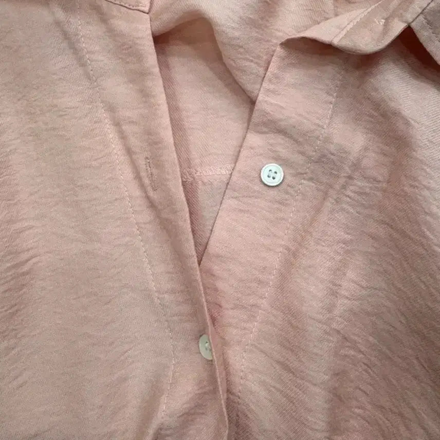[BUNJANG] LEYOONI Peach Pink Loose Fit Shirt / LEYOONI 피치핑크 루즈핏 셔츠 / 여리핏 데일리 블라우스
