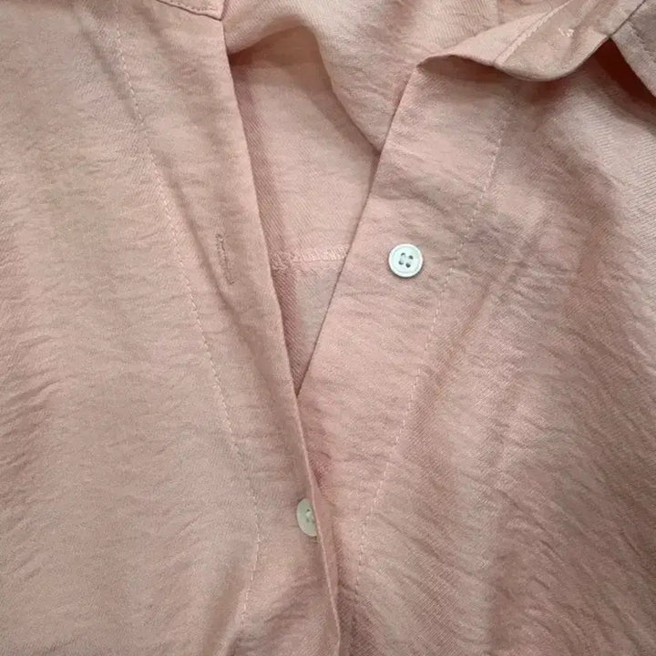 [BUNJANG] LEYOONI Peach Pink Loose Fit Shirt / LEYOONI 피치핑크 루즈핏 셔츠 / 여리핏 데일리 블라우스