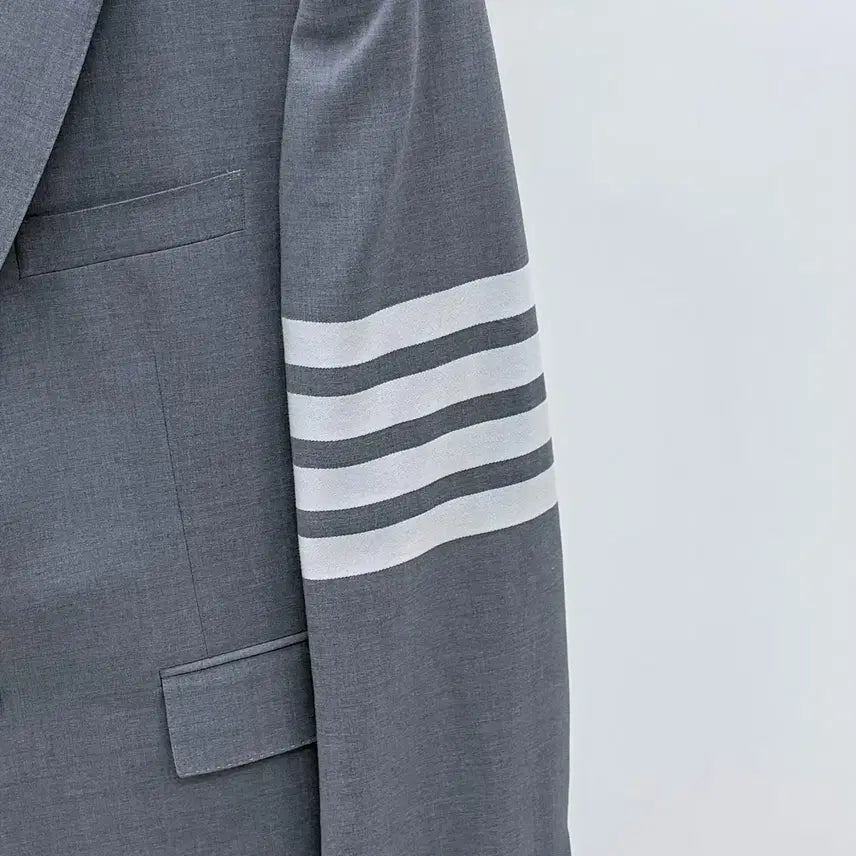 [BUNJANG] Thom Browne Weave Blazer Jacket Gray / [미사용/3] 톰브라운 사선완장 위브 블레이저 자켓 정장 그레이