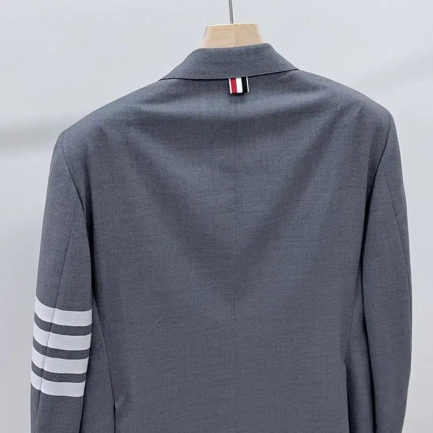 [BUNJANG] Thom Browne Weave Blazer Jacket Gray / [미사용/3] 톰브라운 사선완장 위브 블레이저 자켓 정장 그레이