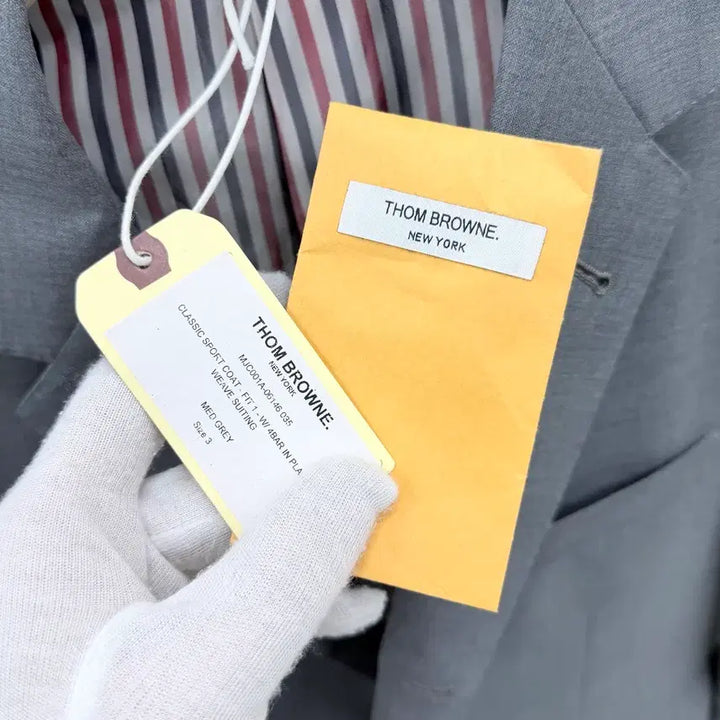 [BUNJANG] Thom Browne Weave Blazer Jacket Gray / [미사용/3] 톰브라운 사선완장 위브 블레이저 자켓 정장 그레이