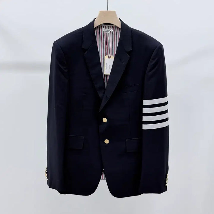 [BUNJANG] Thom Browne Weave Blazer Jacket Navy / [미사용/3] 톰브라운 사선완장 위브 블레이저 자켓 정장 네이비