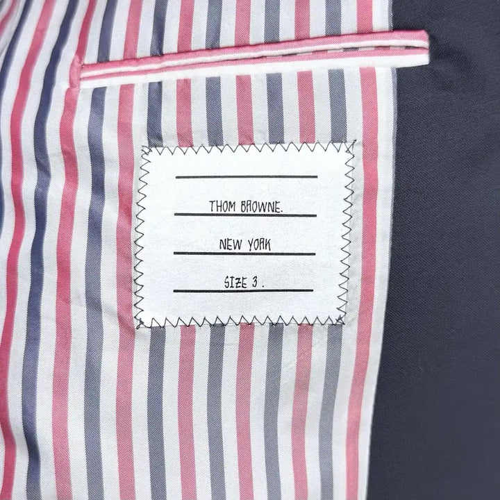 [BUNJANG] Thom Browne Weave Blazer Jacket Navy / [미사용/3] 톰브라운 사선완장 위브 블레이저 자켓 정장 네이비