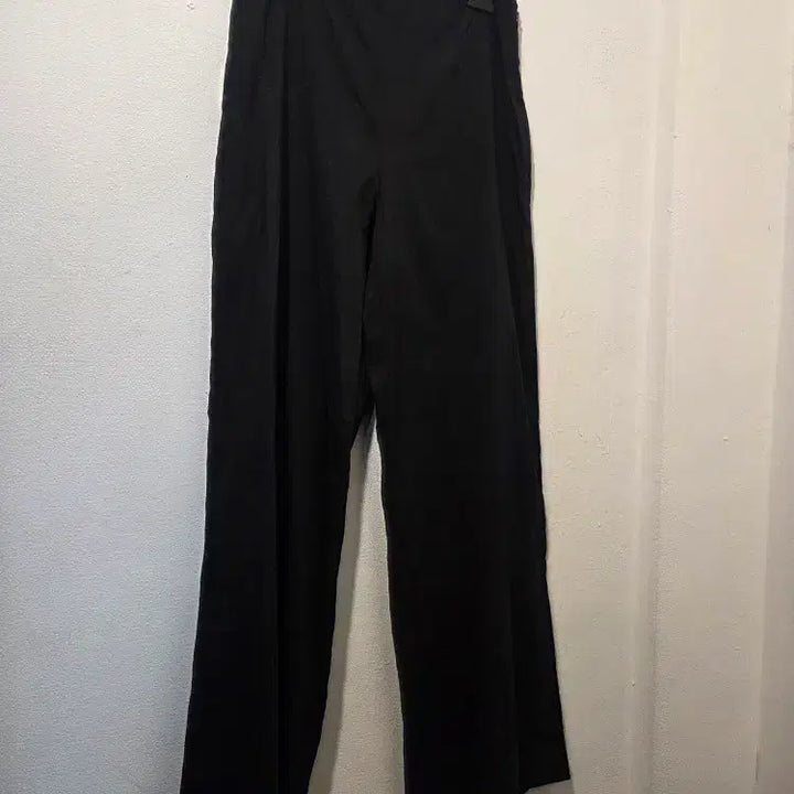 [BUNJANG] Theory Black Linen Wide Pants / 띠어리 블랙 린넨 와이드 팬츠 여성 바지