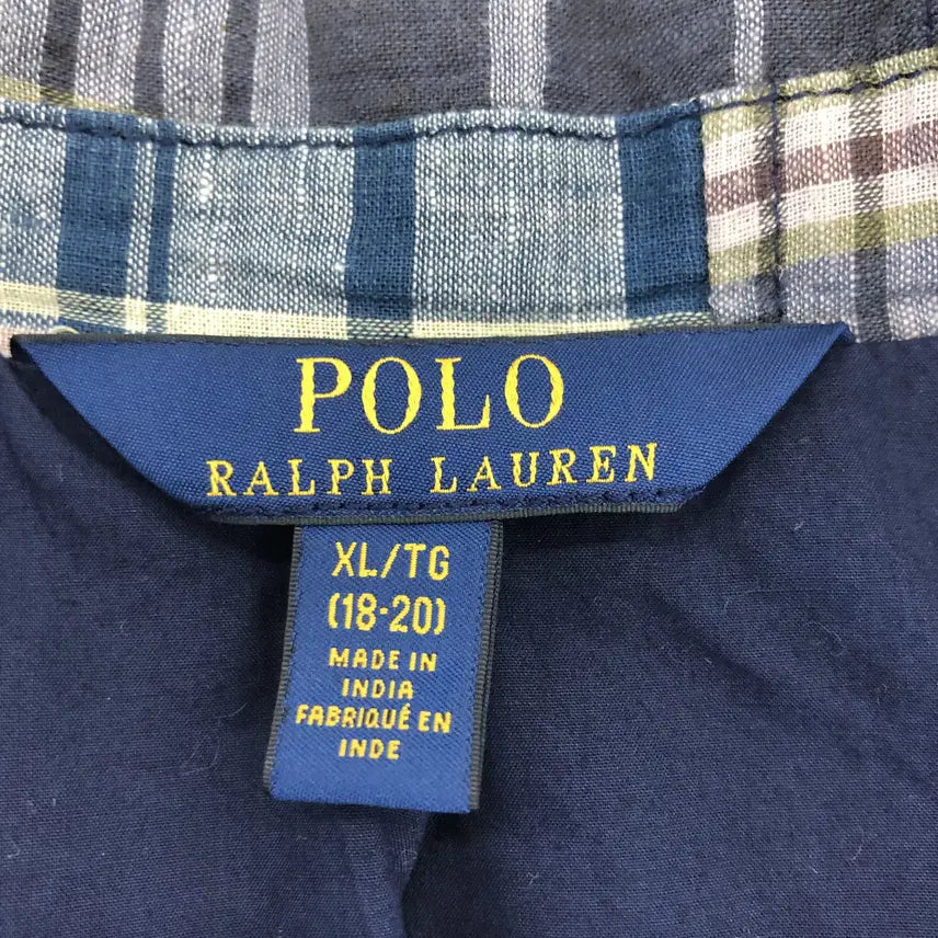 [BUNJANG] Polo Ralph Lauren Patchwork Jacket / 폴로 랄프로렌 패치워크 자켓 95 사이즈 마드라스