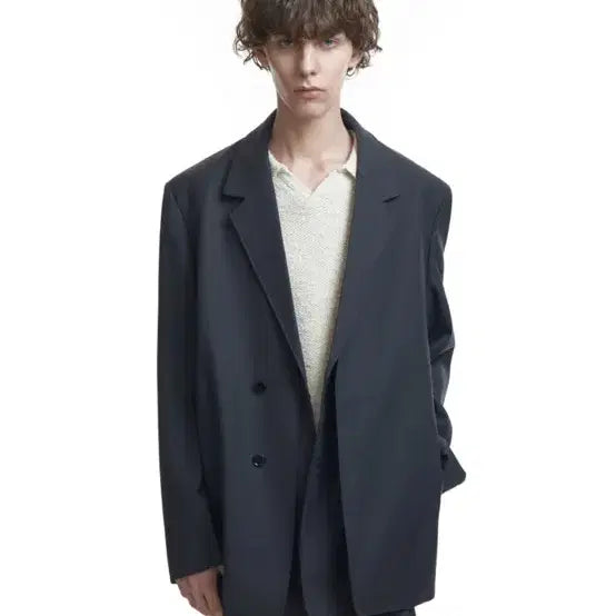 [BUNJANG] In Silence 2Way Detachable Wool Blazer / 인사일런스 2Way 디태처블 울 블레이저