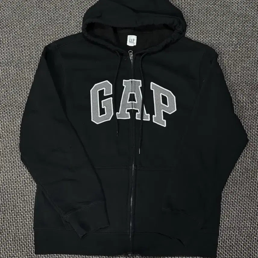 [BUNJANG] GAP Black Hoodie L / GAP 갭 검정 후드집업 L