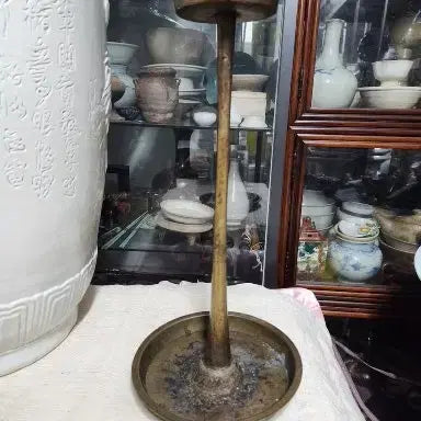 [BUNJANG] Joseon Dynasty Bronze Candlestick (Lantern Candlestick) / 민속품(골동) 조선시대  동촛대(유등촛대)