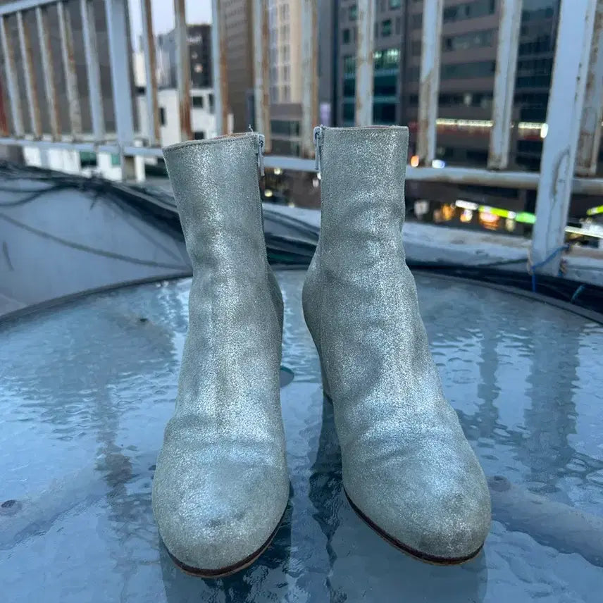 [BUNJANG] Maison Margiela Silver Ankle Boots / 메종 마르지엘라 실버 앵클부츠36