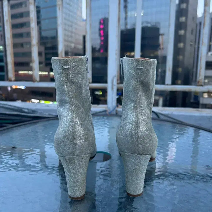 [BUNJANG] Maison Margiela Silver Ankle Boots / 메종 마르지엘라 실버 앵클부츠36
