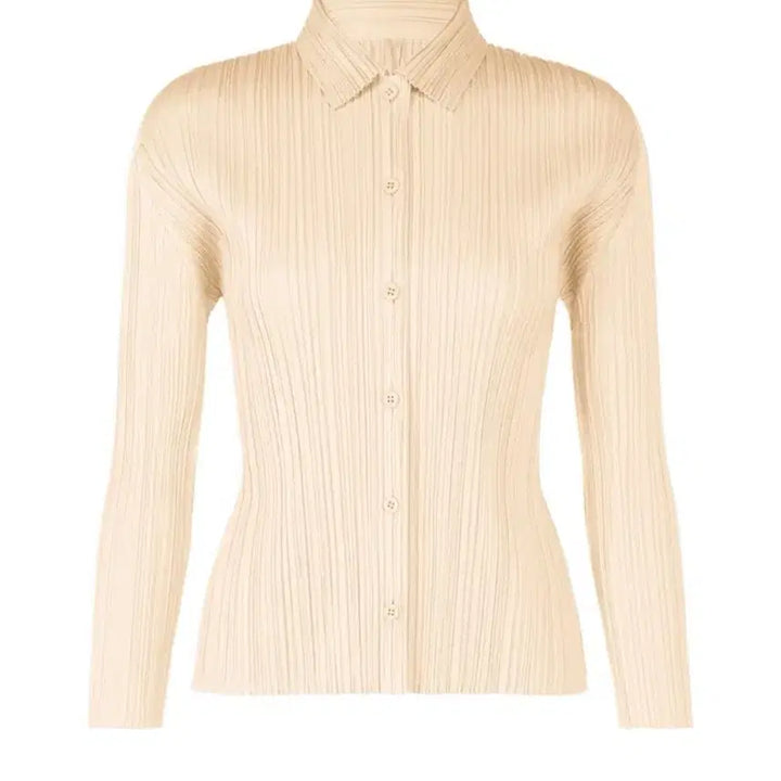 [BUNJANG] Pleats Please Top Shirts, Mist, Basic Line Collection / 새상품)플리츠플리즈 탑셔츠,미스트,베이직라인 인기컬러