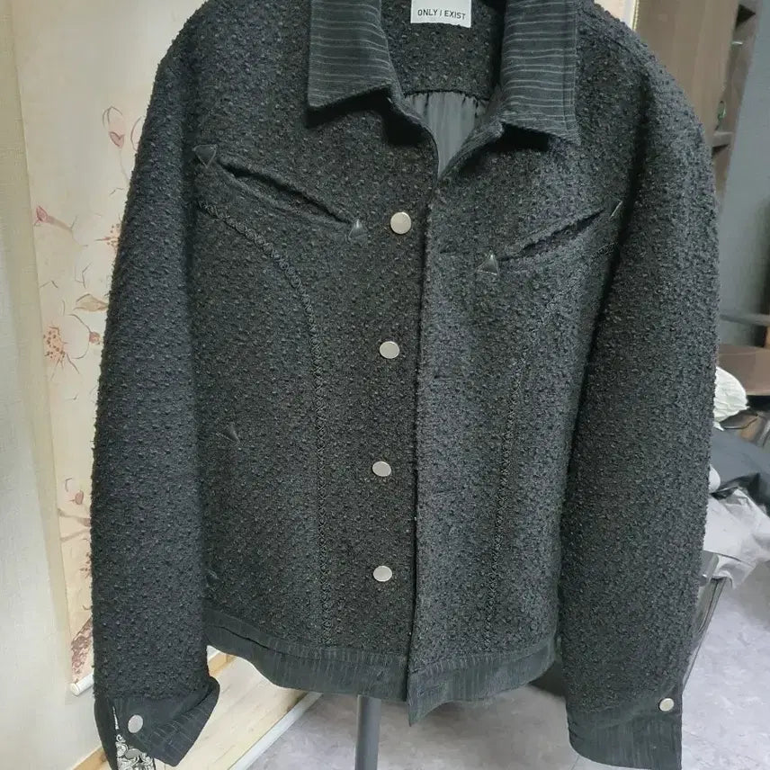 [BUNJANG] Only I Exist Tweed Rider Jacket - Size 100 / 정품 Only I Exist 트위드  라이더  자켓 100  택배비포함가