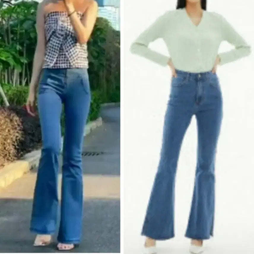 [BUNJANG] Common Unique Double M Semi-Bootcut Denim Jeans / 커먼유니크 , 부츠컷 데님 청바지 s