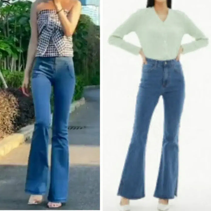 [BUNJANG] Common Unique Double M Semi-Bootcut Denim Jeans / 커먼유니크 , 부츠컷 데님 청바지 s