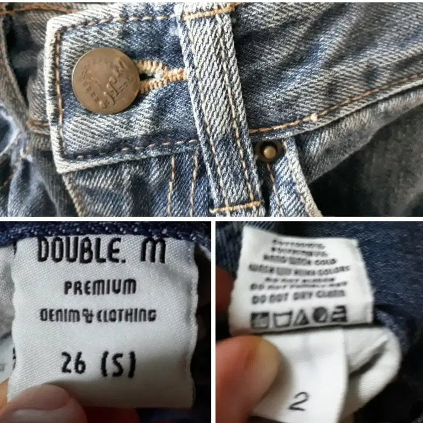 [BUNJANG] Common Unique Double M Semi-Bootcut Denim Jeans / 커먼유니크 , 부츠컷 데님 청바지 s