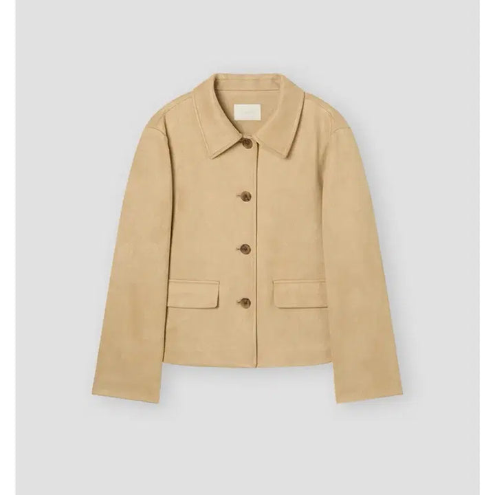 [BUNJANG] Clove Suede Camel Jacket / 클로브 스웨이드 카멜 자켓